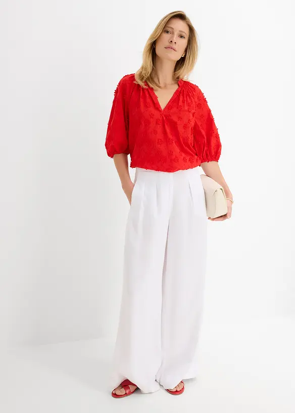 Blouse longue 100% coton, bonprix