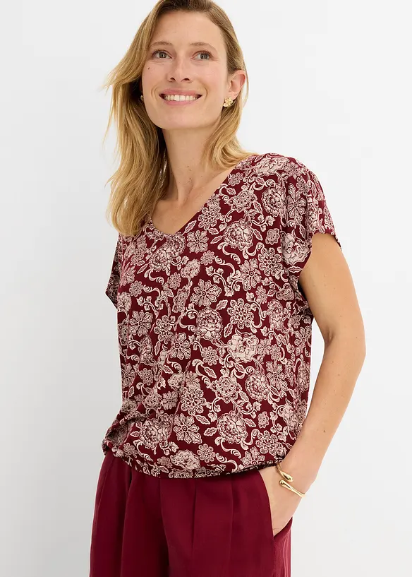 T-shirt fin en viscose extensible, bonprix