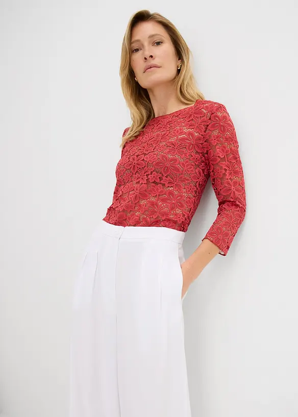 T-shirt manches longues cintr&eacute;, bonprix