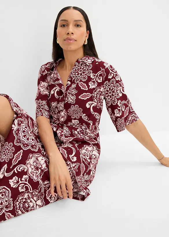 Robe-chemise en viscose fluide, bonprix