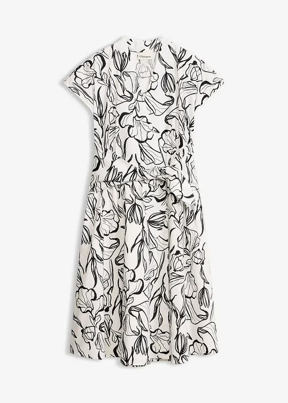 Robe drap&eacute;e, bonprix