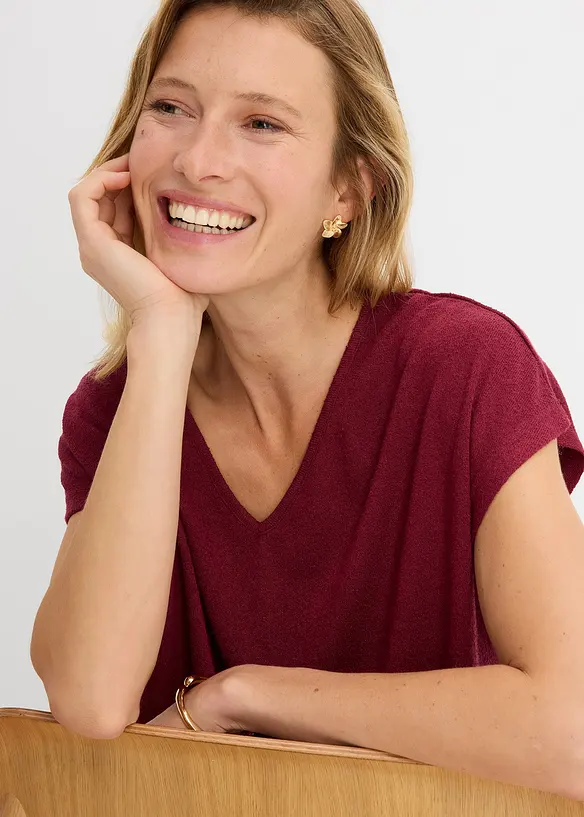 T-shirt oversize, aspect maille, bonprix