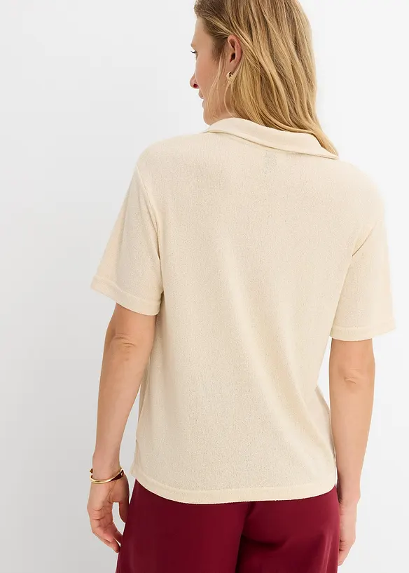 Polo aspect maille, bonprix