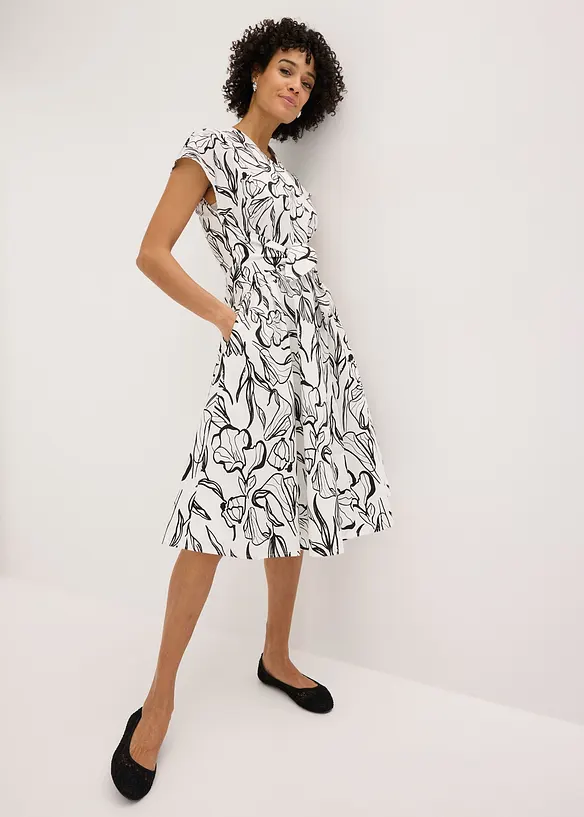 Robe drap&eacute;e, bonprix