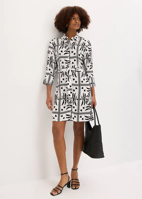 Robe-chemise en viscose fluide, bonprix