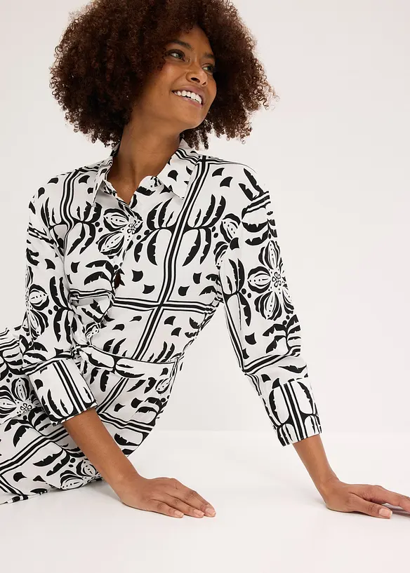 Robe-chemise en viscose fluide, bonprix