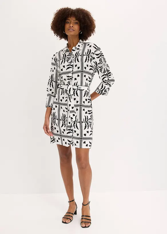 Robe-chemise en viscose fluide, bonprix