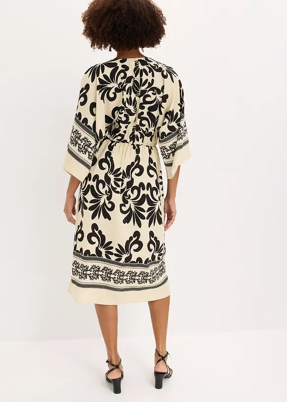 Robe midi fluide en viscose majoritaire, bonprix