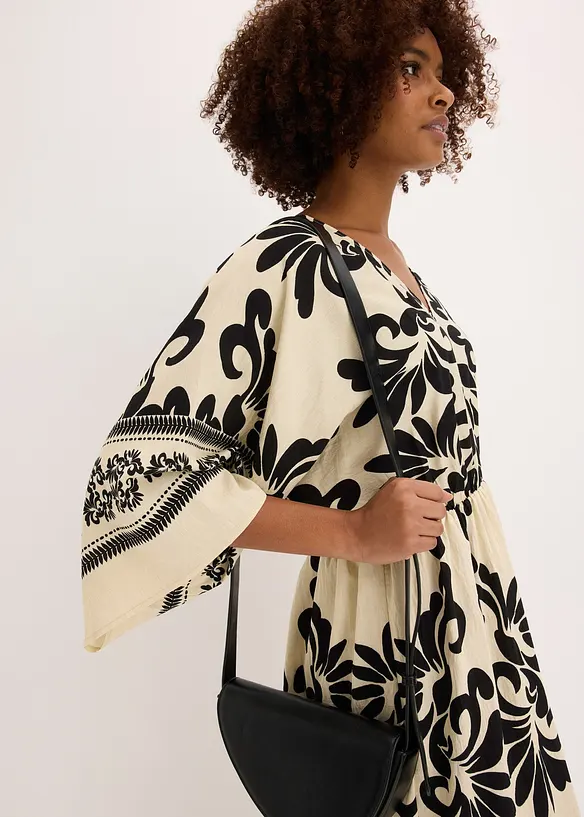 Robe midi fluide en viscose majoritaire, bonprix