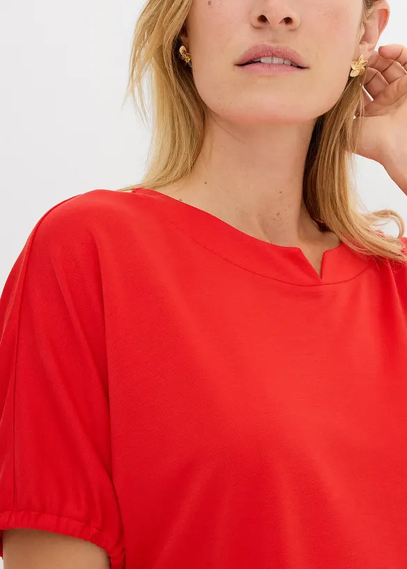 T-shirt ample en maille piqu&eacute;e robuste, bonprix