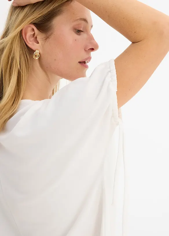 T-shirt ample en maille piqu&eacute;e robuste, bonprix