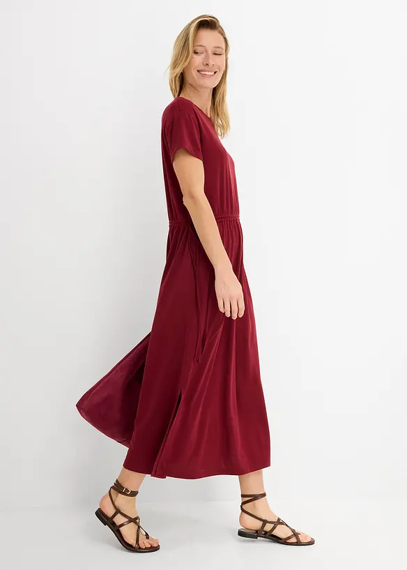 Robe douce en jersey piqu&eacute;, bonprix