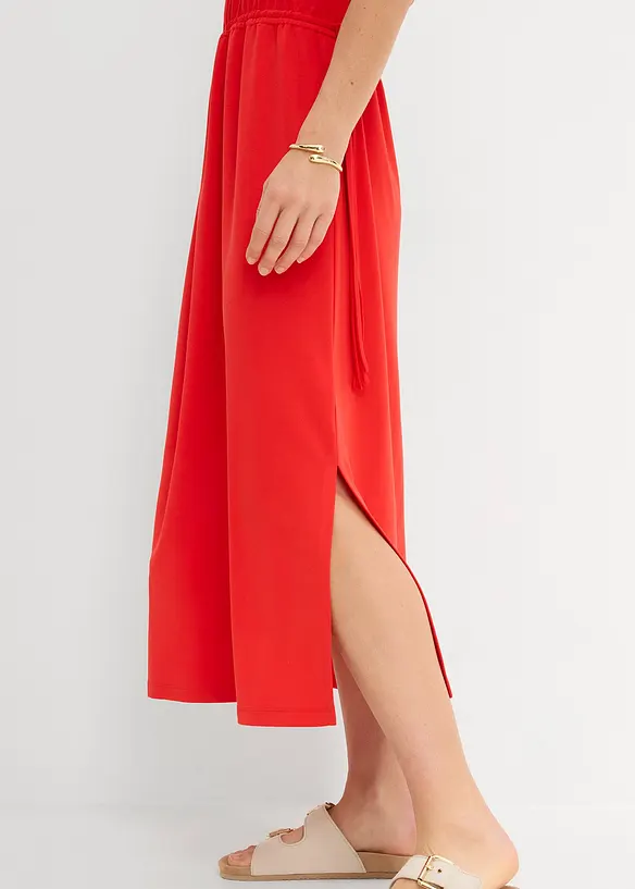 Robe douce en jersey piqu&eacute;, bonprix