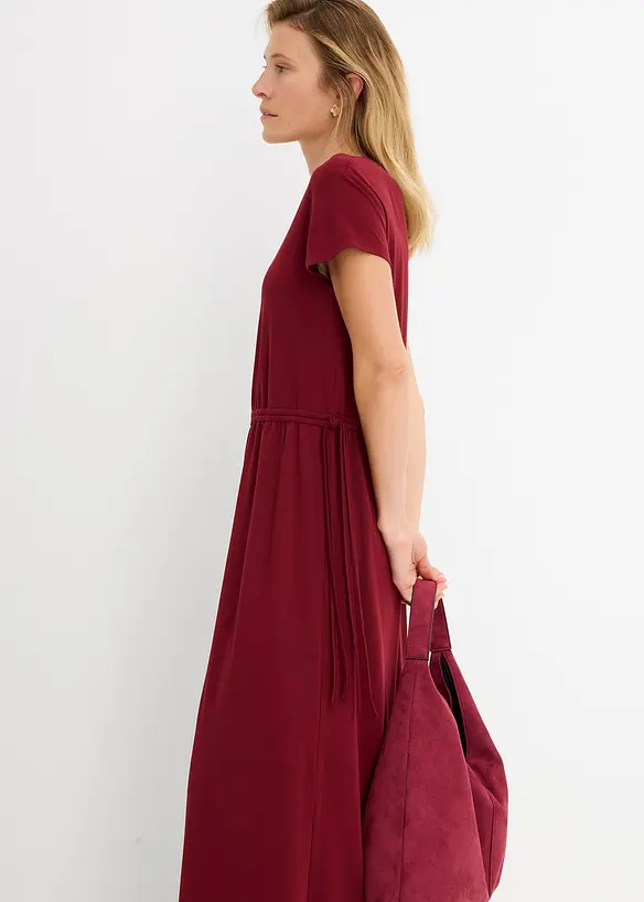 Robe douce en jersey piqu&eacute;, bonprix