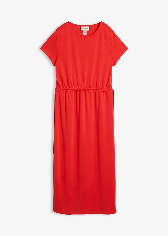 Robe douce en jersey piqu&eacute;, bonprix