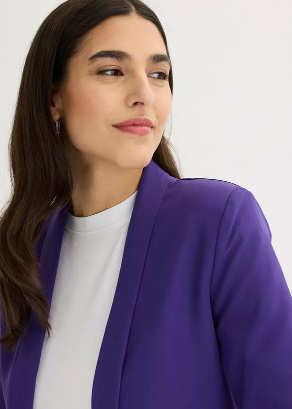 Blazer &agrave; manches fronc&eacute;es, bonprix