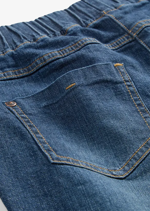 Jean slim, taille mi-haute, coton, bonprix