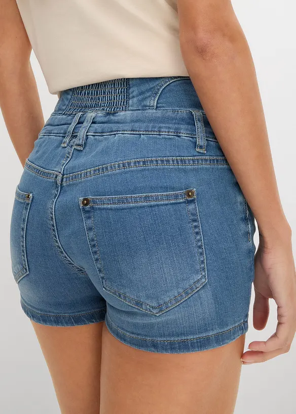 Short en jean taille haute, bonprix