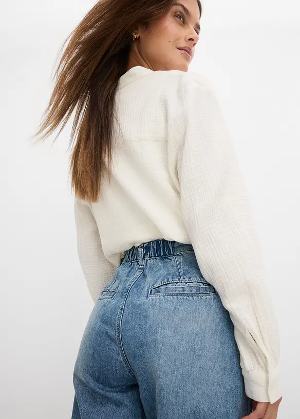 Jean large taille haute, bonprix