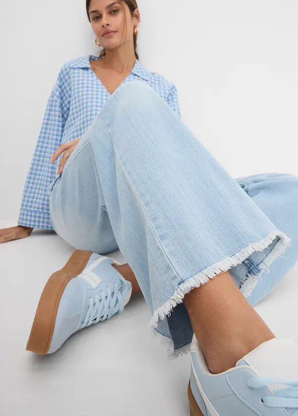 Jean large taille haute, bonprix