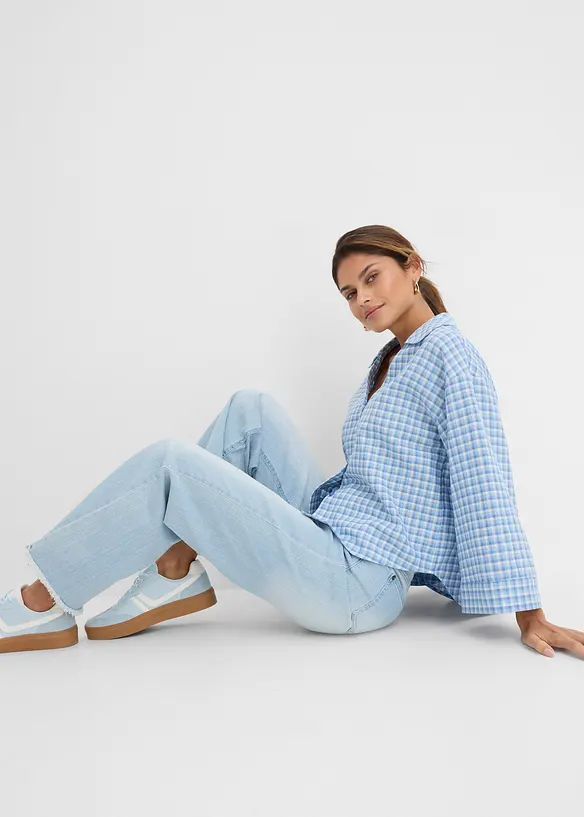 Jean large taille haute, bonprix