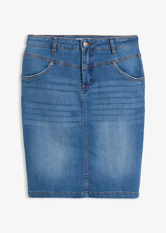 Jupe en jean extensible, bonprix