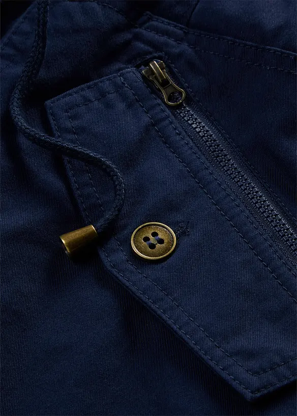 Parka courte en coton &agrave; col montant, cintr&eacute;e, bonprix