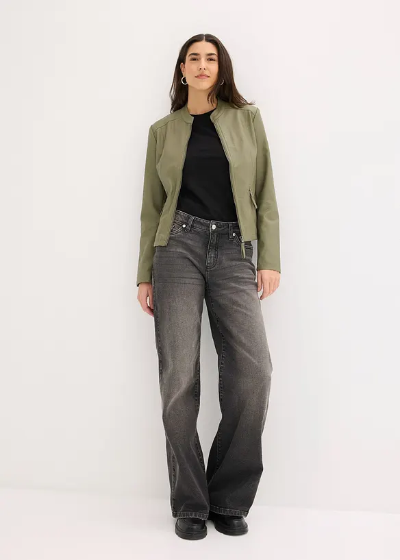 Veste enduite en viscose, bonprix