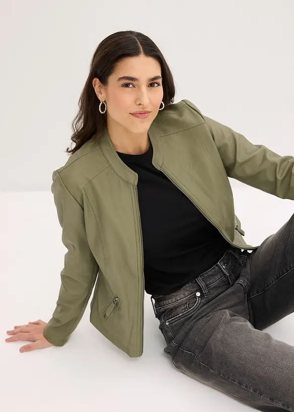 Veste enduite en viscose, bonprix