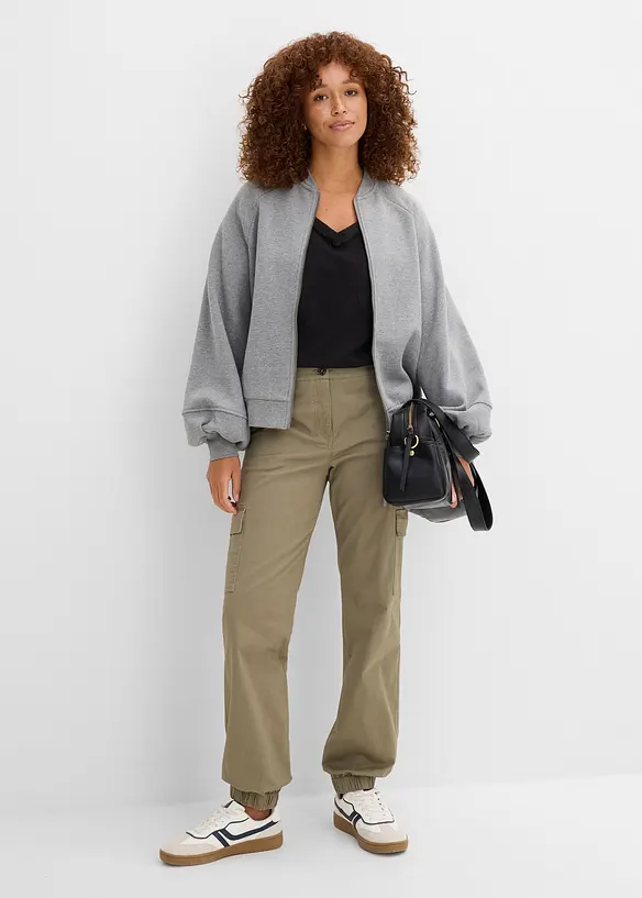 Pantalon cargo en coton extensible, bonprix