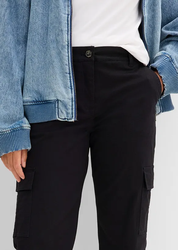 Pantalon cargo en coton extensible, bonprix