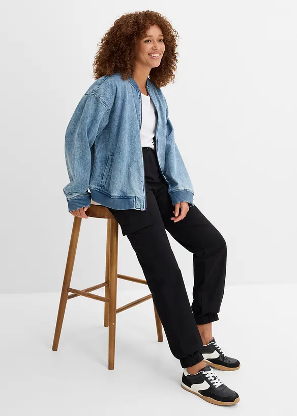 Pantalon cargo en coton extensible, bonprix