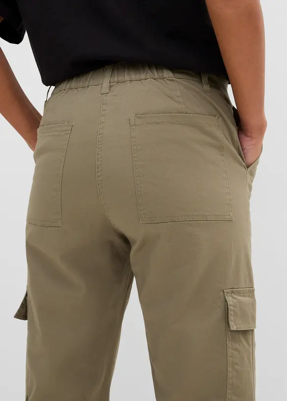 Pantalon cargo en coton extensible, bonprix