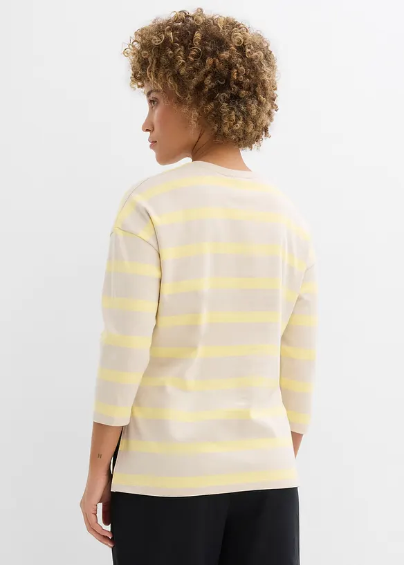 T-shirt long en coton &eacute;pais, bonprix