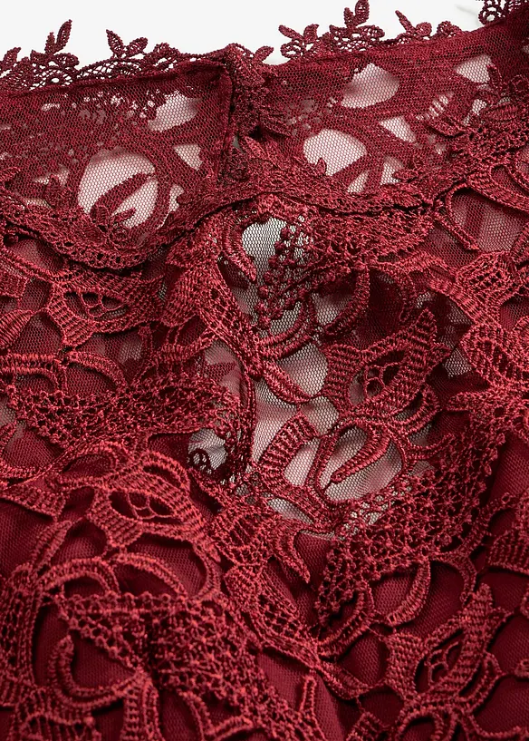 Robe courte &agrave; dentelle, bonprix