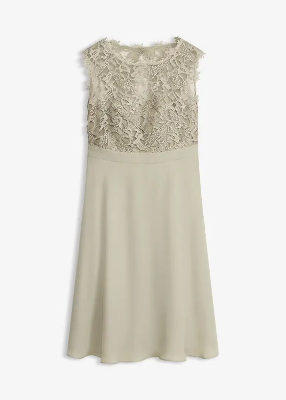 Robe courte &agrave; dentelle, bonprix