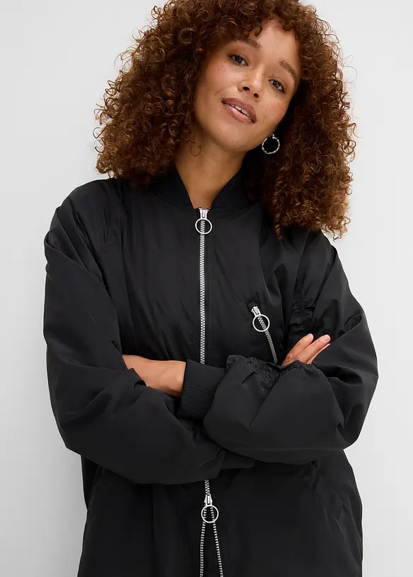 Manteau l&eacute;ger avec col en bord-c&ocirc;tes, bonprix