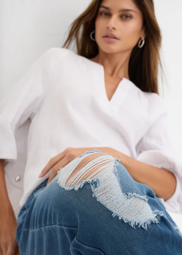 Jean boyfriend taille mi-haute, bonprix