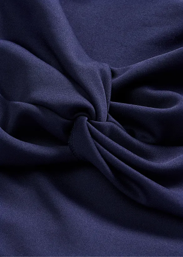 Robe &agrave; col Bardot et d&eacute;tail n&oelig;ud, bonprix