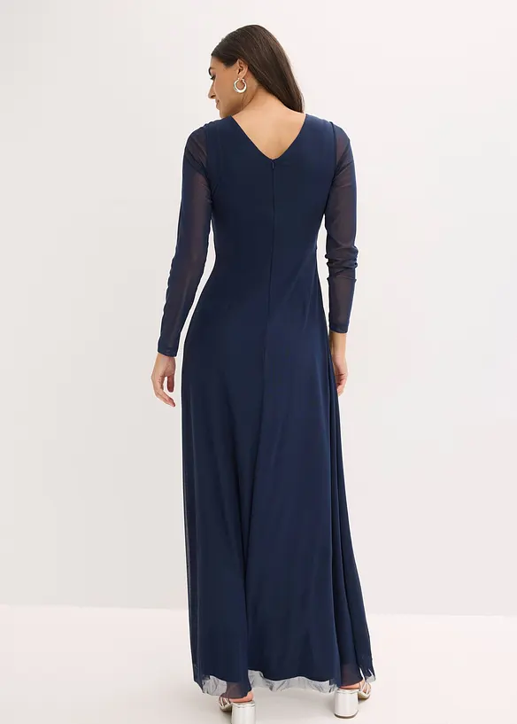 Robe de soir&eacute;e en tulle d&eacute;licat avec des strass, bonprix