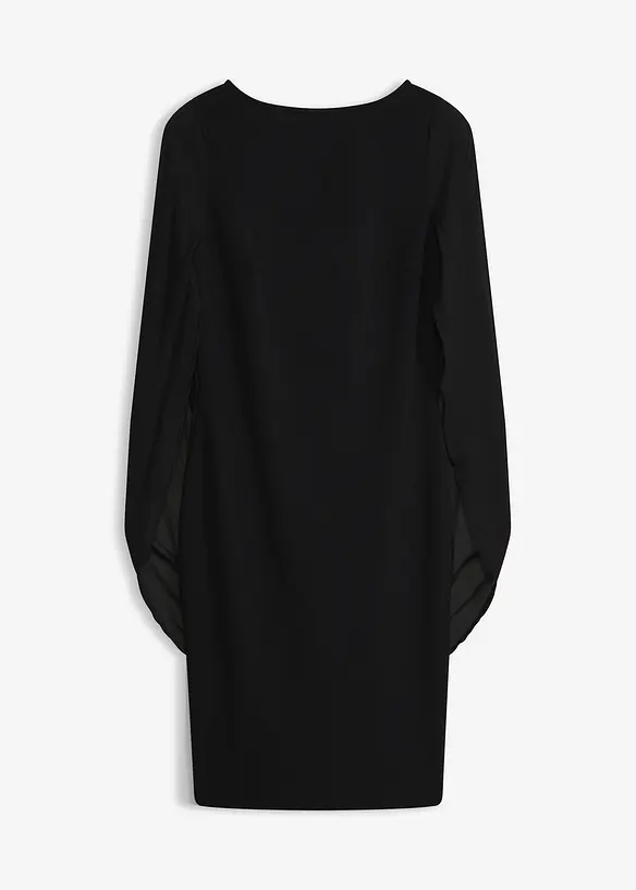 Robe de cocktail avec manches en mousseline, bonprix