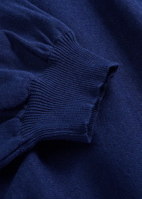 Pull en fine maille de coton m&eacute;lang&eacute;, bonprix