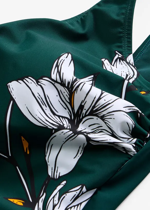 Maillot 1&nbsp;pi&egrave;ce sculptant, maintien l&eacute;ger, bonprix