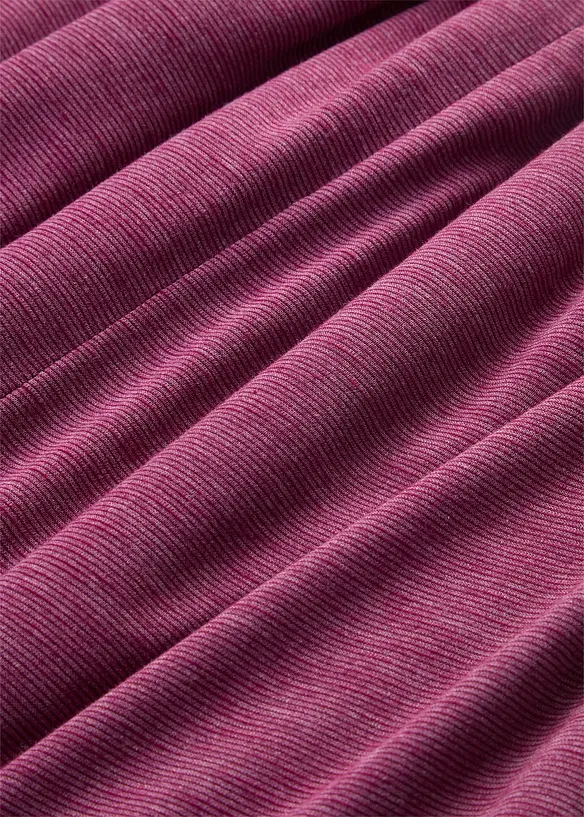 T-shirt long en viscose m&eacute;lang&eacute;e, bonprix