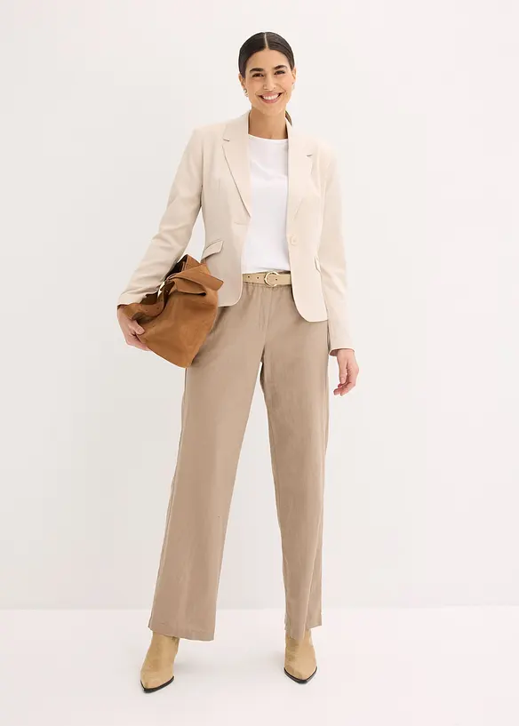 Blazer court avec poches &agrave; rabat, bonprix