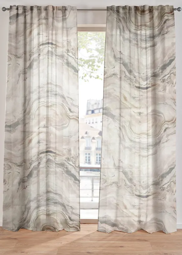 Voilage &agrave; imprim&eacute; (1 pce), bonprix