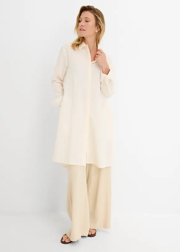 Chemisier long et doux, viscose majoritaire, bonprix