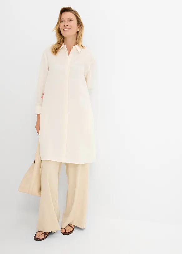 Chemisier long et doux, viscose majoritaire, bonprix