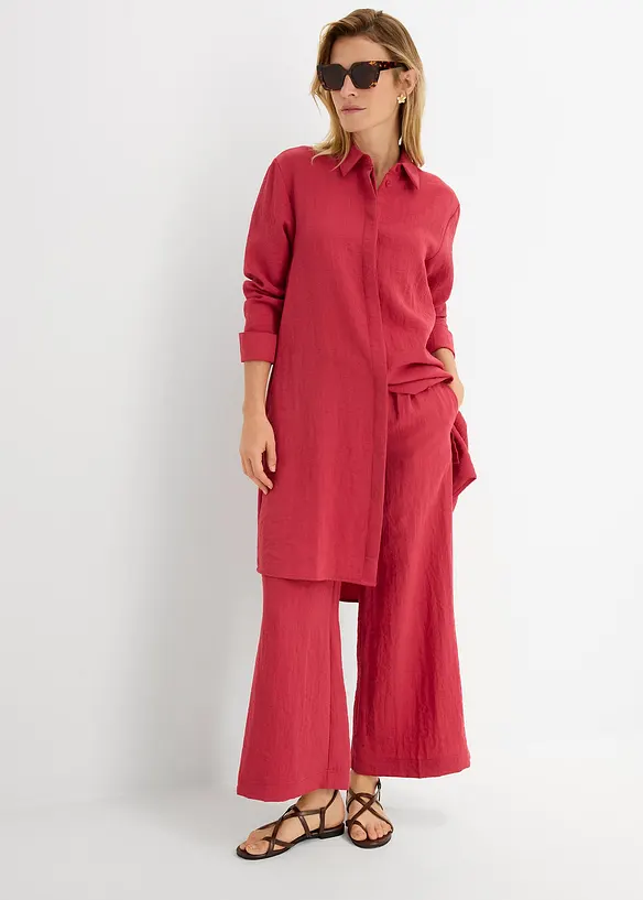 Chemisier long et doux, viscose majoritaire, bonprix