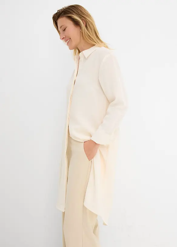 Chemisier long et doux, viscose majoritaire, bonprix